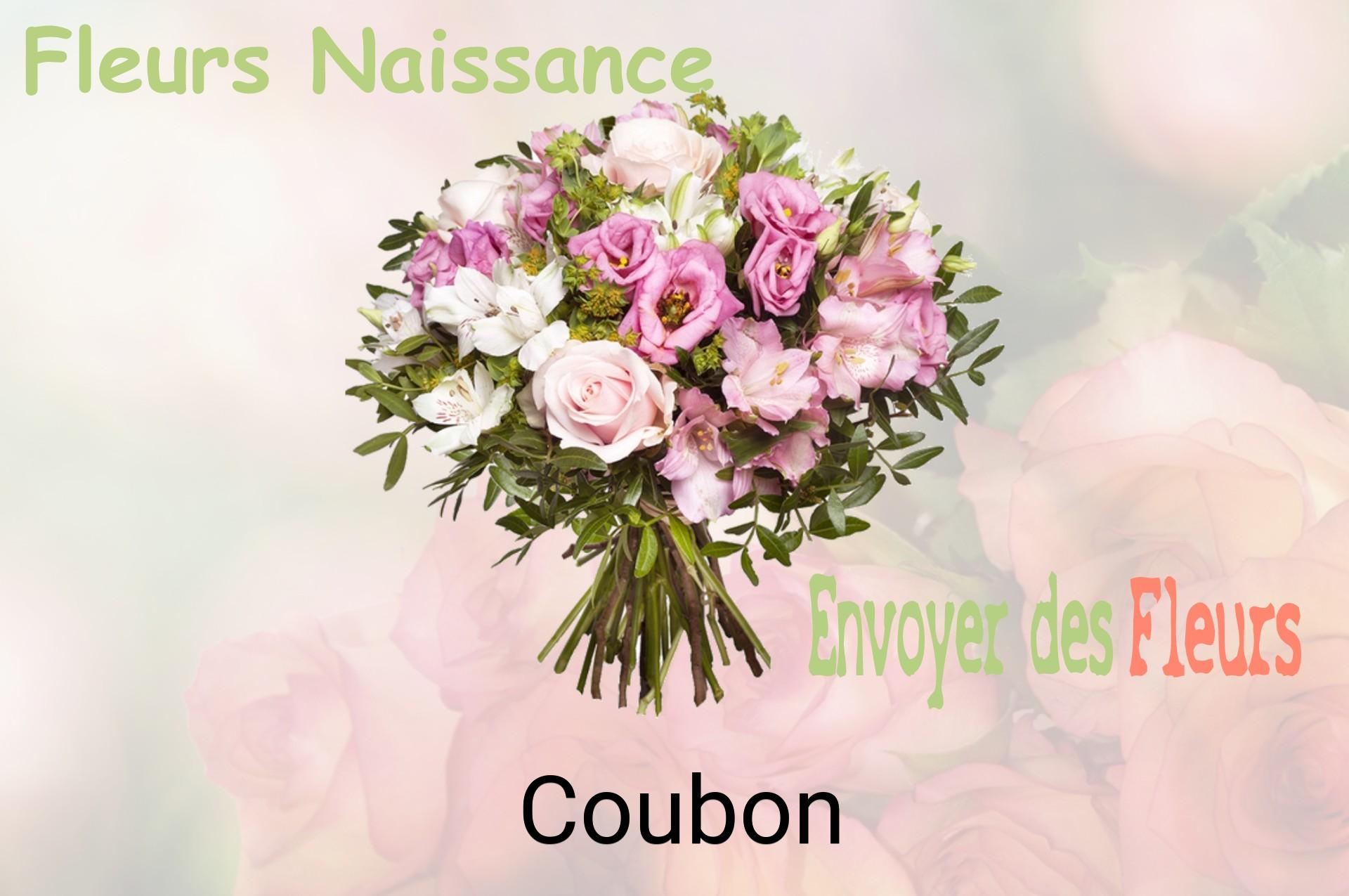 Bouquet de fleurs de naissance livré à Coubon